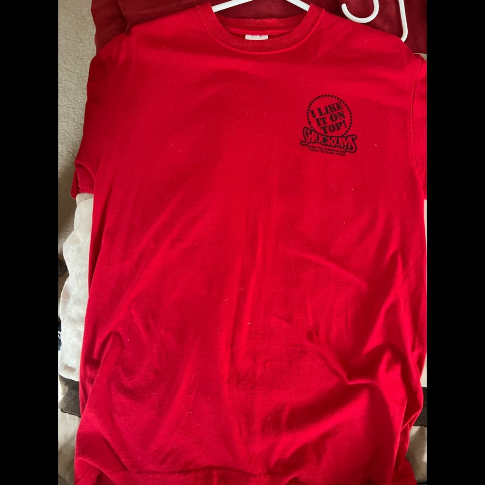 Medium T-shirt from Shuckums Oyster Pub and Seafood Grill